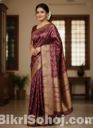 Kashmeri Katan Saree